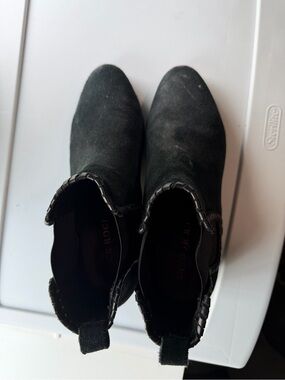 Jack Rogers Black Suede Ankle Booties